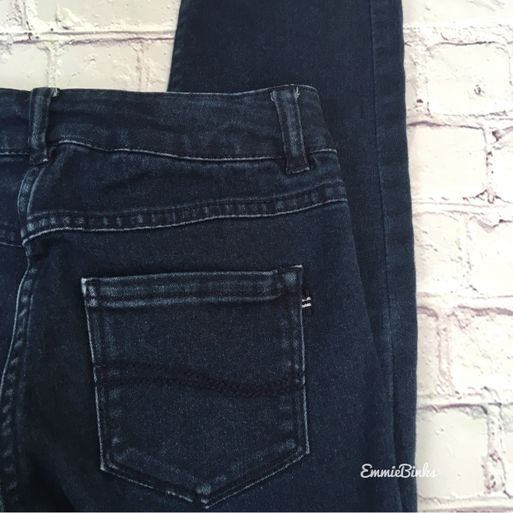 Girl’s Nautica Stretch Jeggings - Jean Leggings - Soft Dark Wash Jeggings Pants - Picture 11 of 13